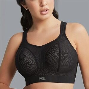 Panache Sport Sports Bra 34HH Black High Impact Full Support